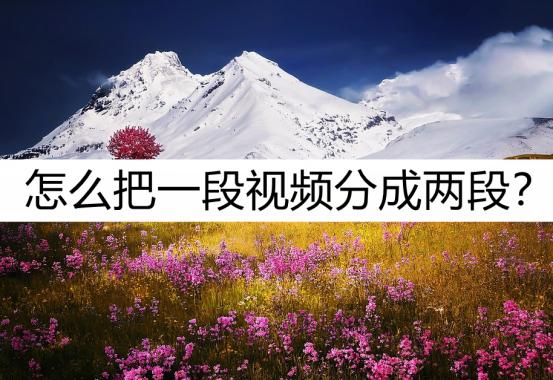 怎么把一段视频分成两段？这个方法别错过