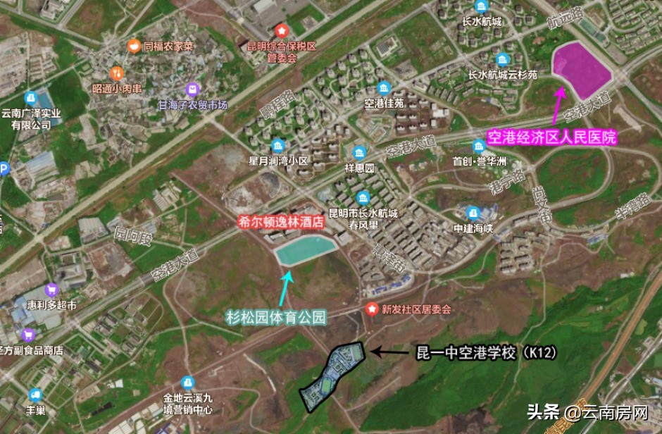 空港运动公园附近规划,空港新城中央公园规划