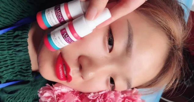 纹眉纹唇致女子脸部过敏,纹眉纹唇修复产品