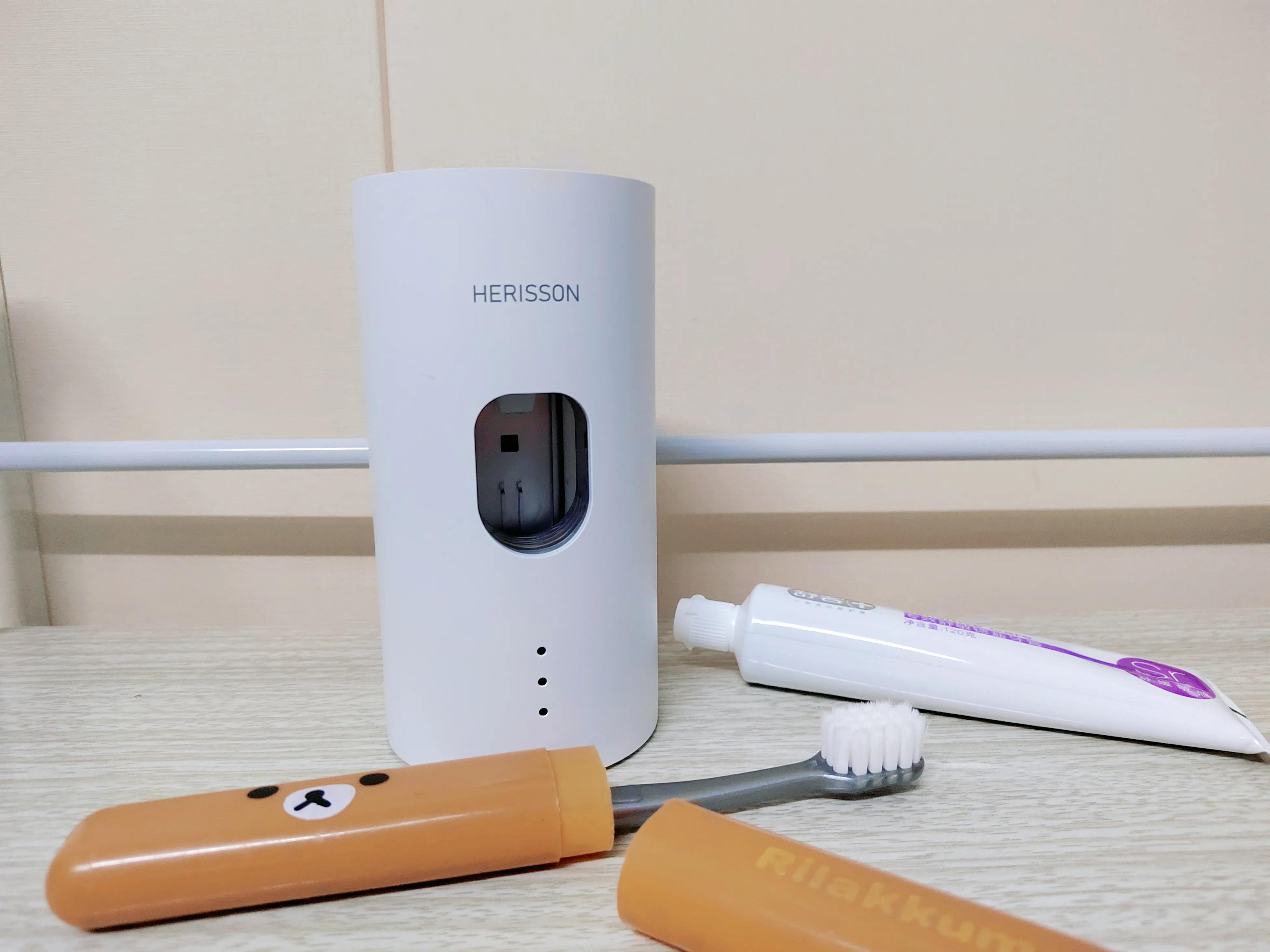 挤牙膏神器绿色壁挂式牙膏挤压器,智能挤牙膏神器