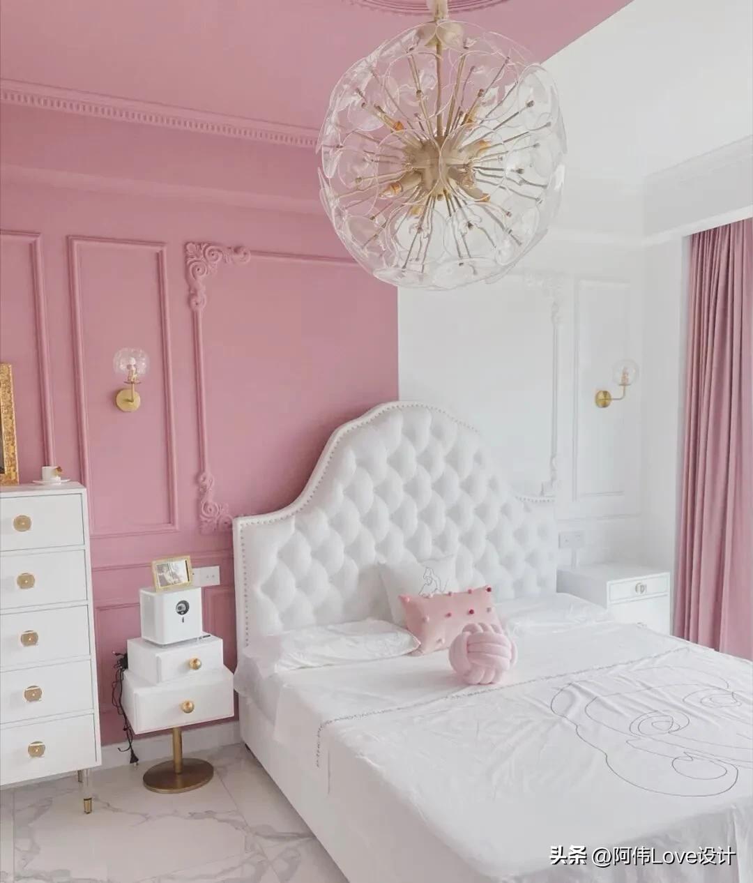 卧室墙面漆颜色搭配,婚房卧室窗帘颜色搭配