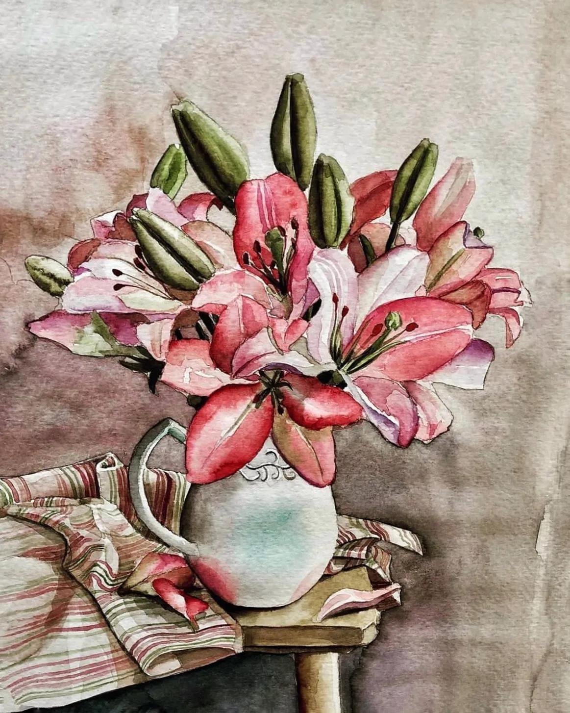 意大利画家水彩画,德国水彩画师作品欣赏