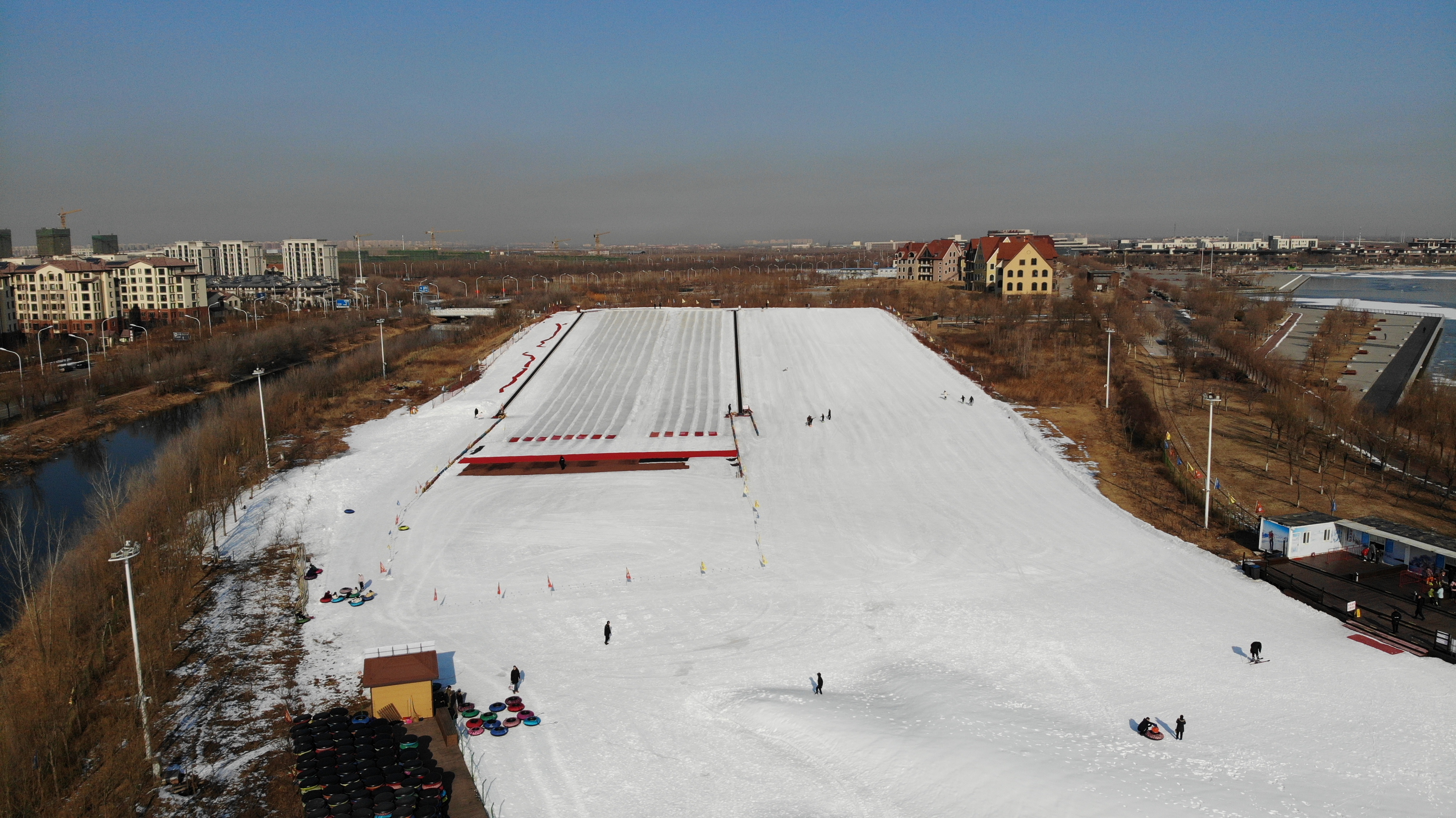 南湖公园武清区游玩,武清南湖公园四月初景色