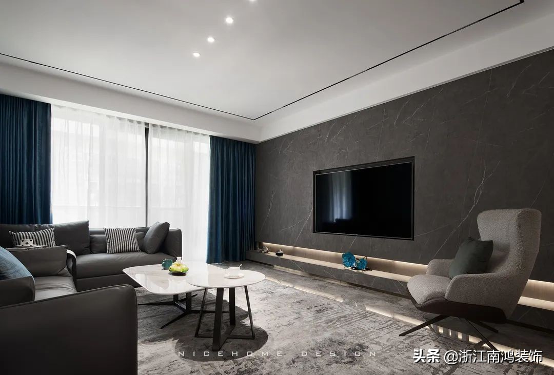高级灰格调诠释空间质感美学,原木侘寂风理性而优雅的空间艺术