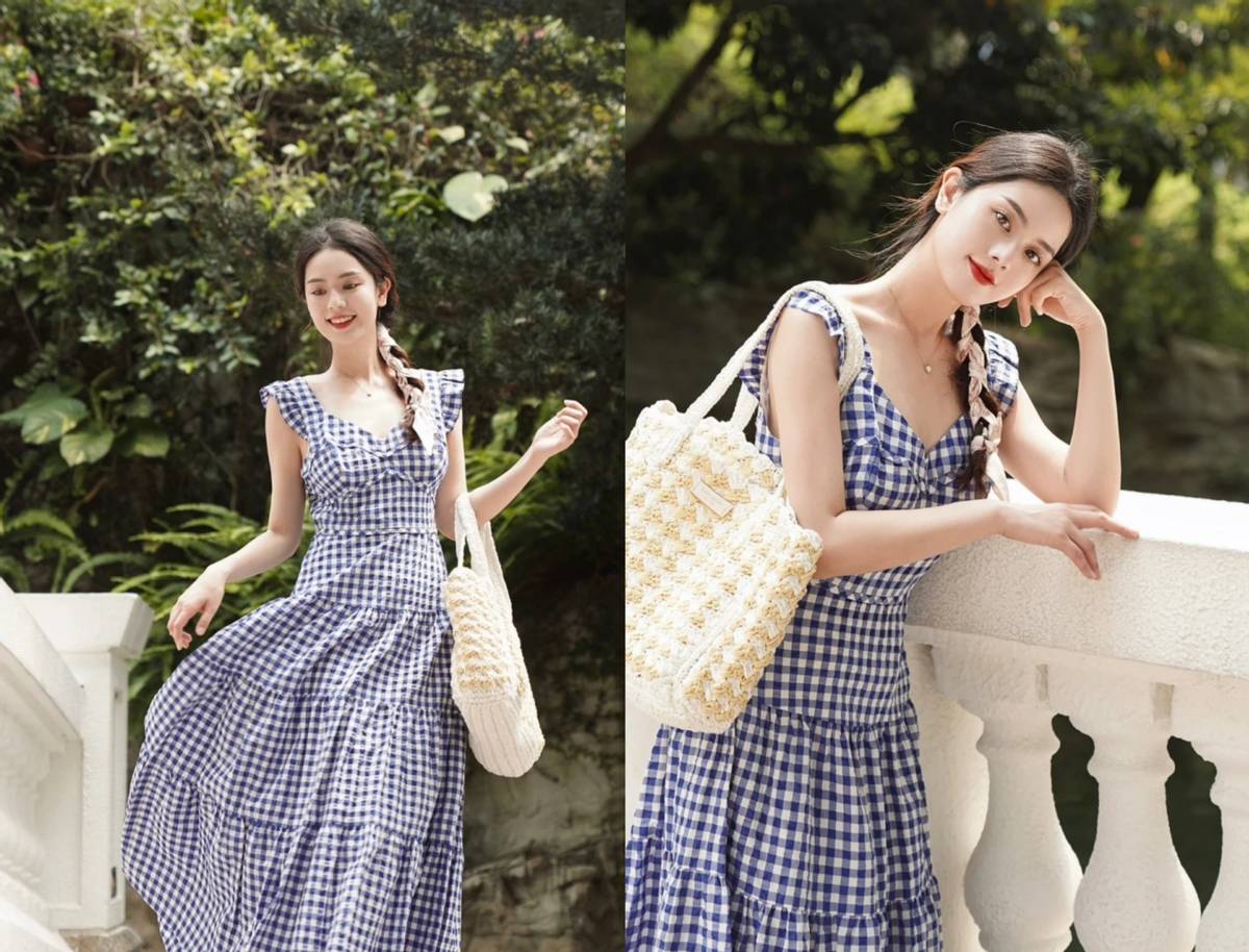 夏天就该穿吊带裙时髦高级又洋气,吊带裙内搭短袖夏季推荐