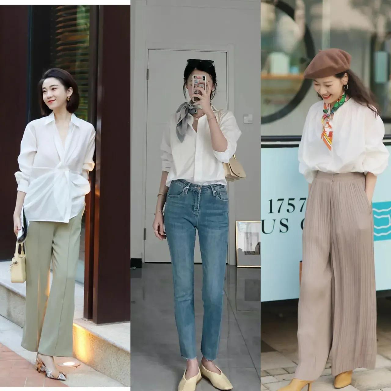 白衬衫到底怎么穿才不老气,白衬衫怎样穿出来时髦感