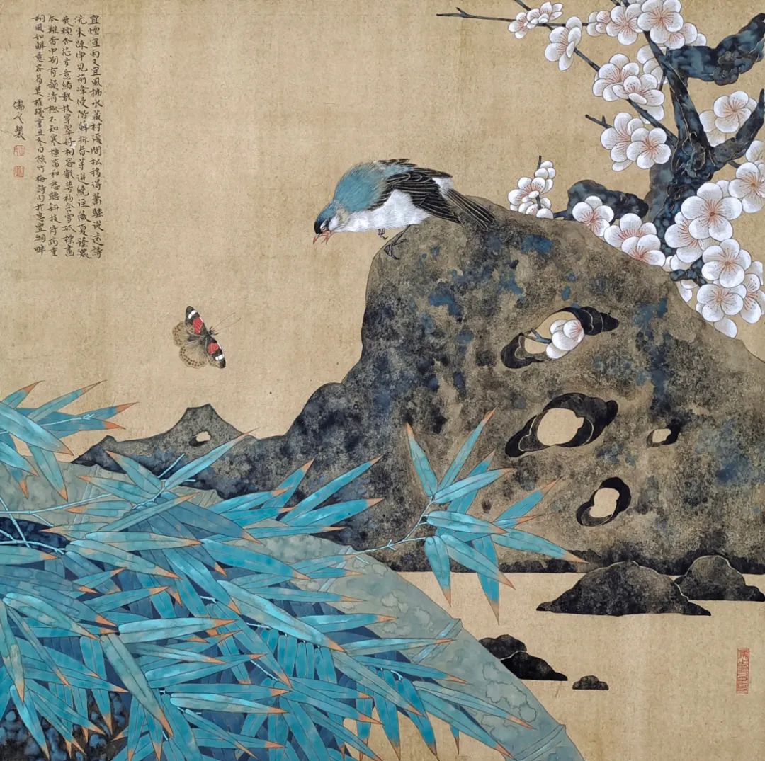 勾线画色彩,好的工笔画白描勾线画