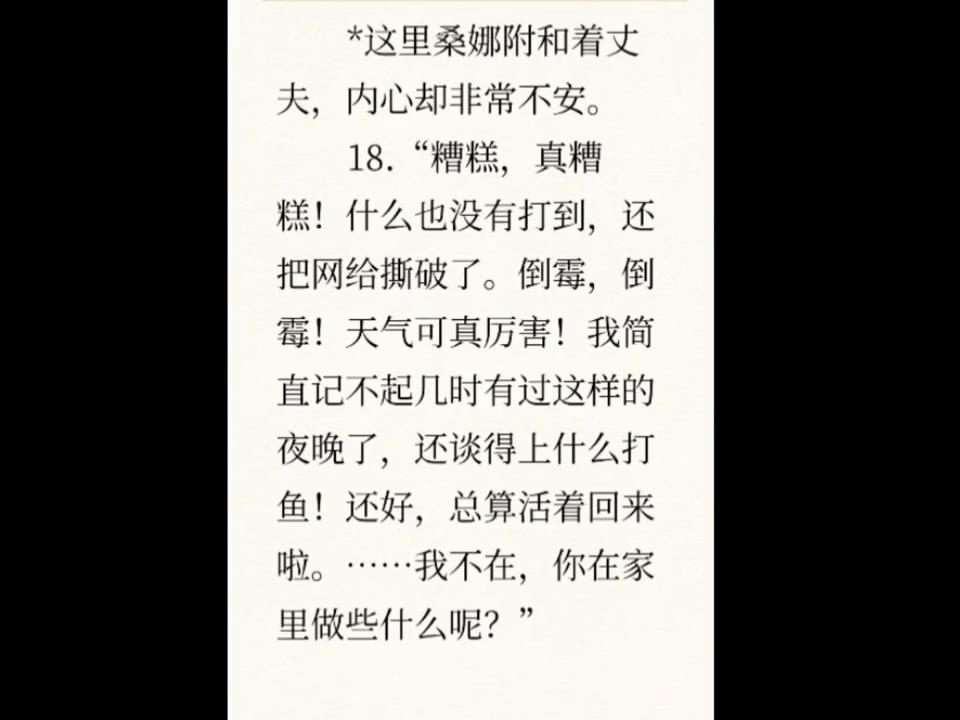 桑娜的故事情节,桑娜小说结局