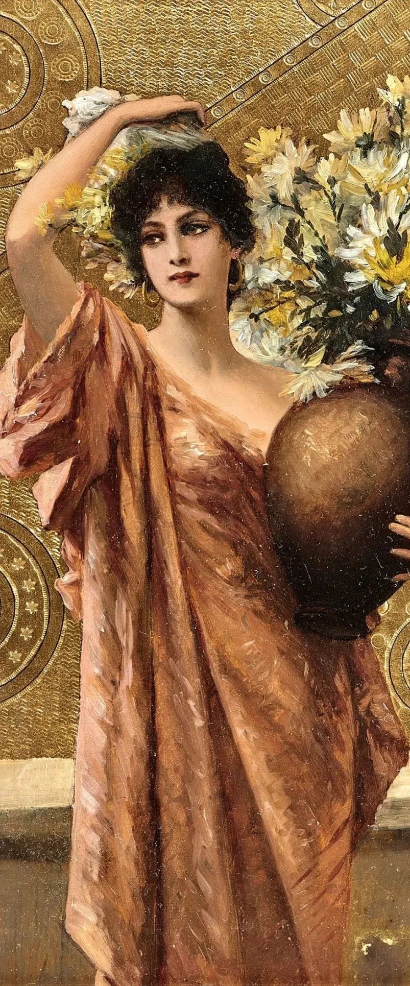 德国绘画风格独特的美女,欧洲艺术绘画女神