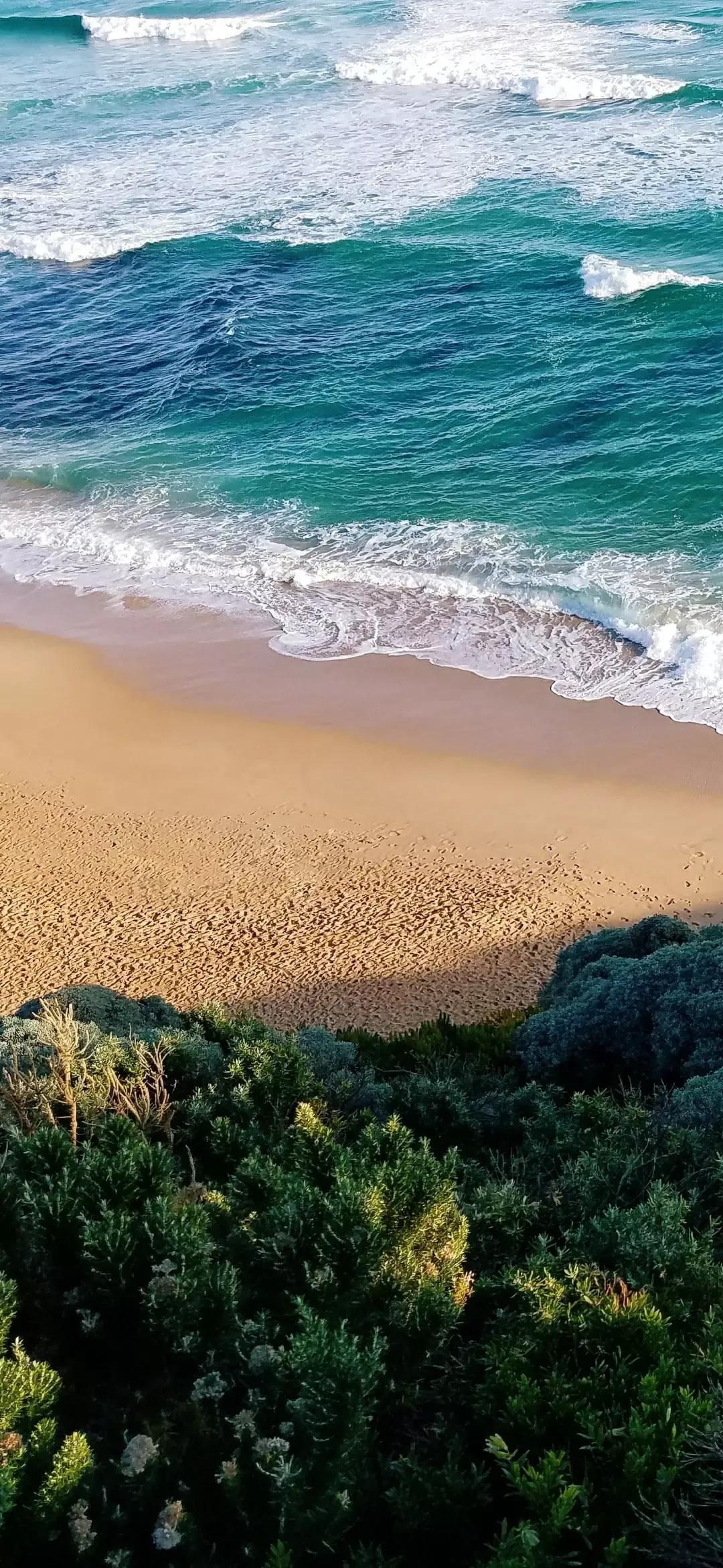大海壁纸｜大海边，守候朝霞，聆听海浪的乐章