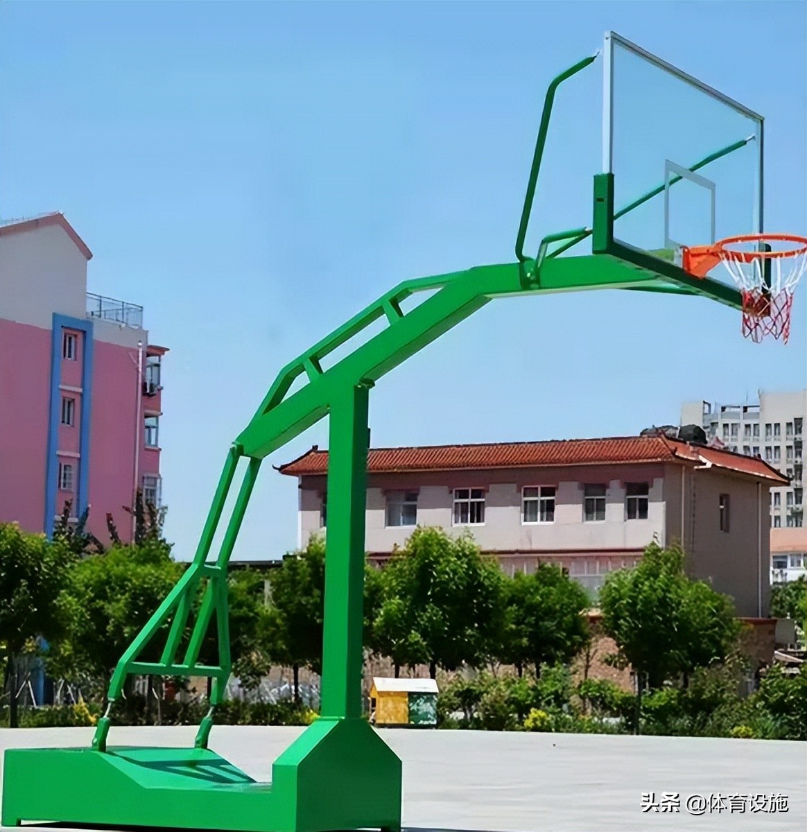 儿童篮球架户外移动升降式篮球架,吊装篮球架和地埋篮球架哪个牢固