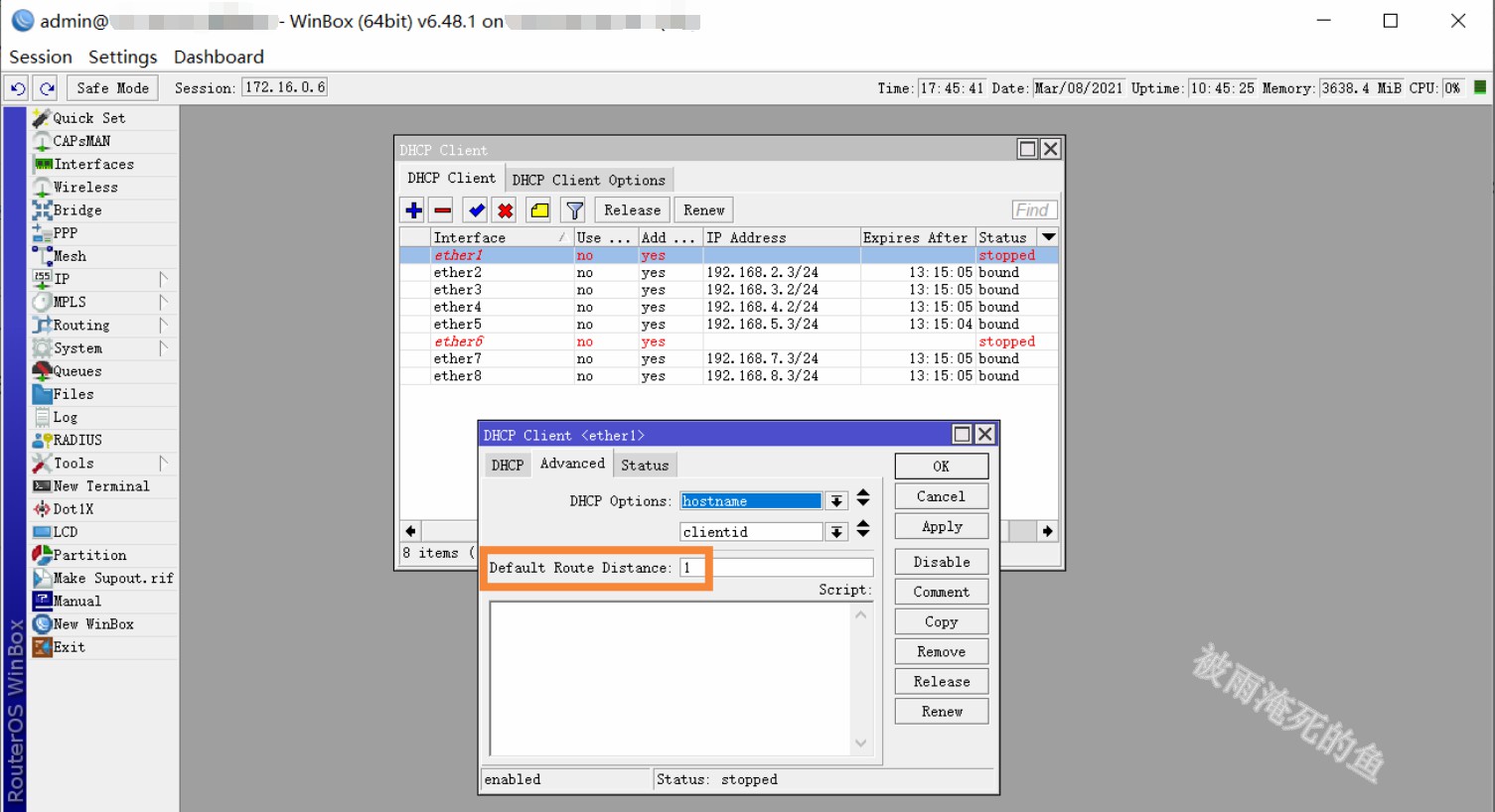 routeros多线接入,routeros负载均衡