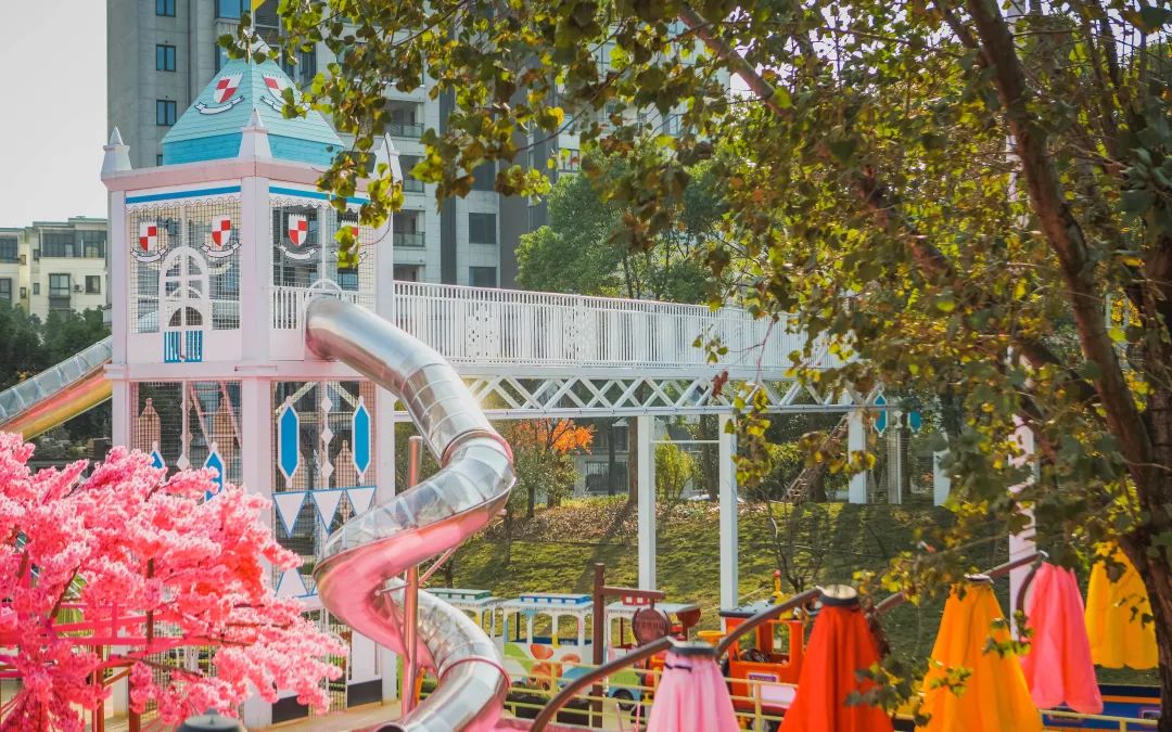 金华婺江边风景区,婺城婺景生态园附近趣味游乐场