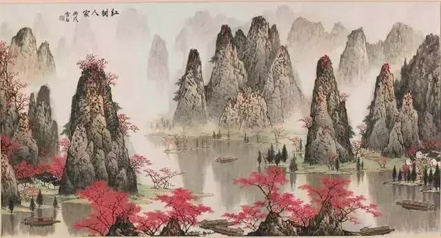 名家余玉奇山水画精品欣赏,画川江山水画名家