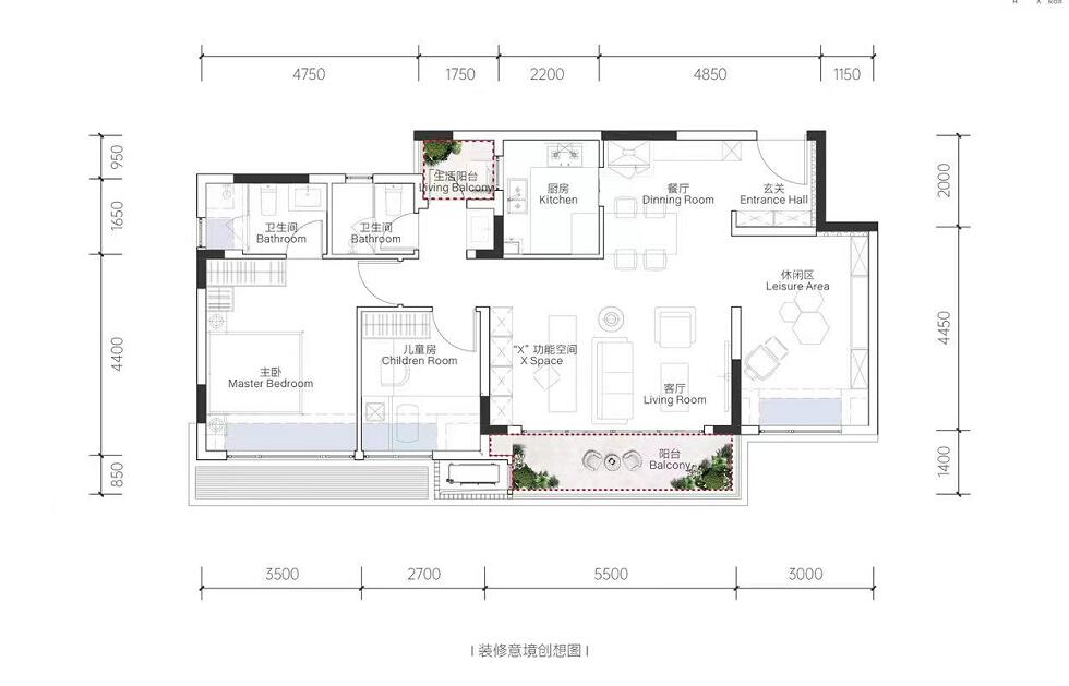 重庆中央公园华润悦府,重庆华润中央公园悦府143户型展示