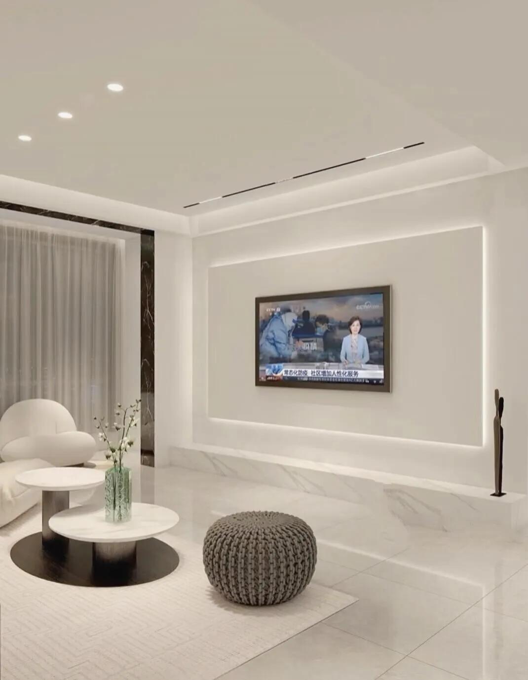 30款悬空背景墙,简约隐形门背景墙