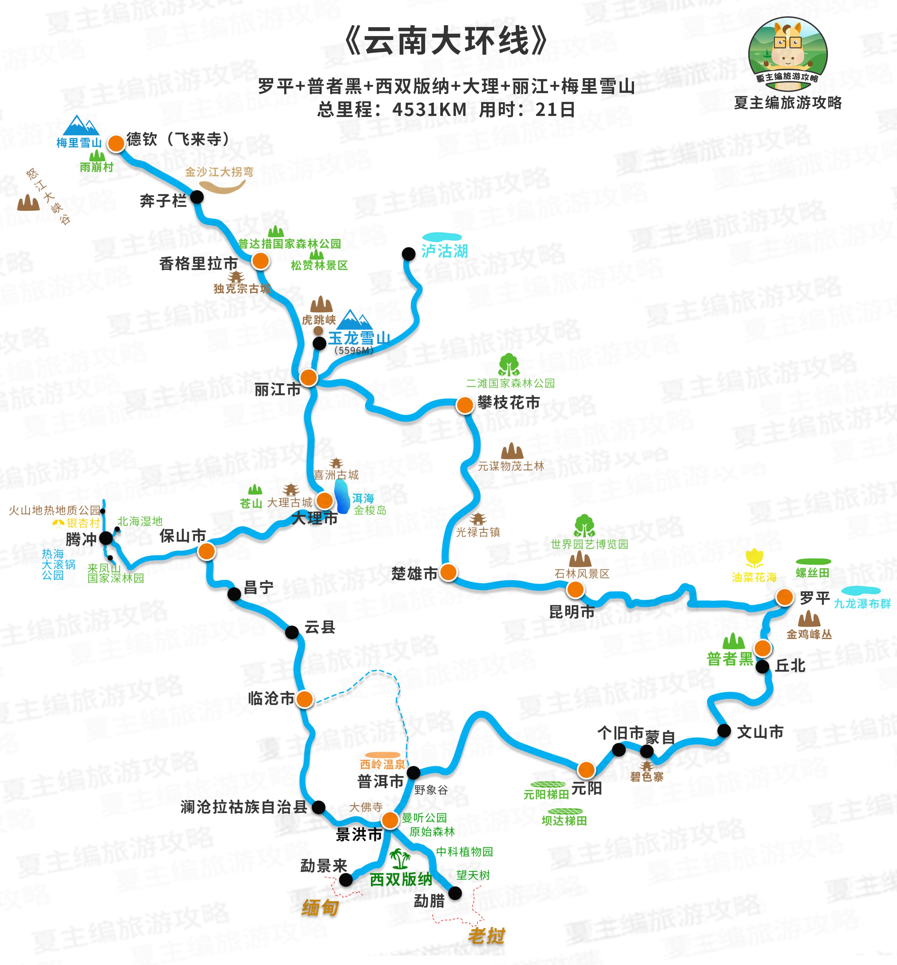 广西自驾游最美线路图,西安到云南自驾游最美线路图