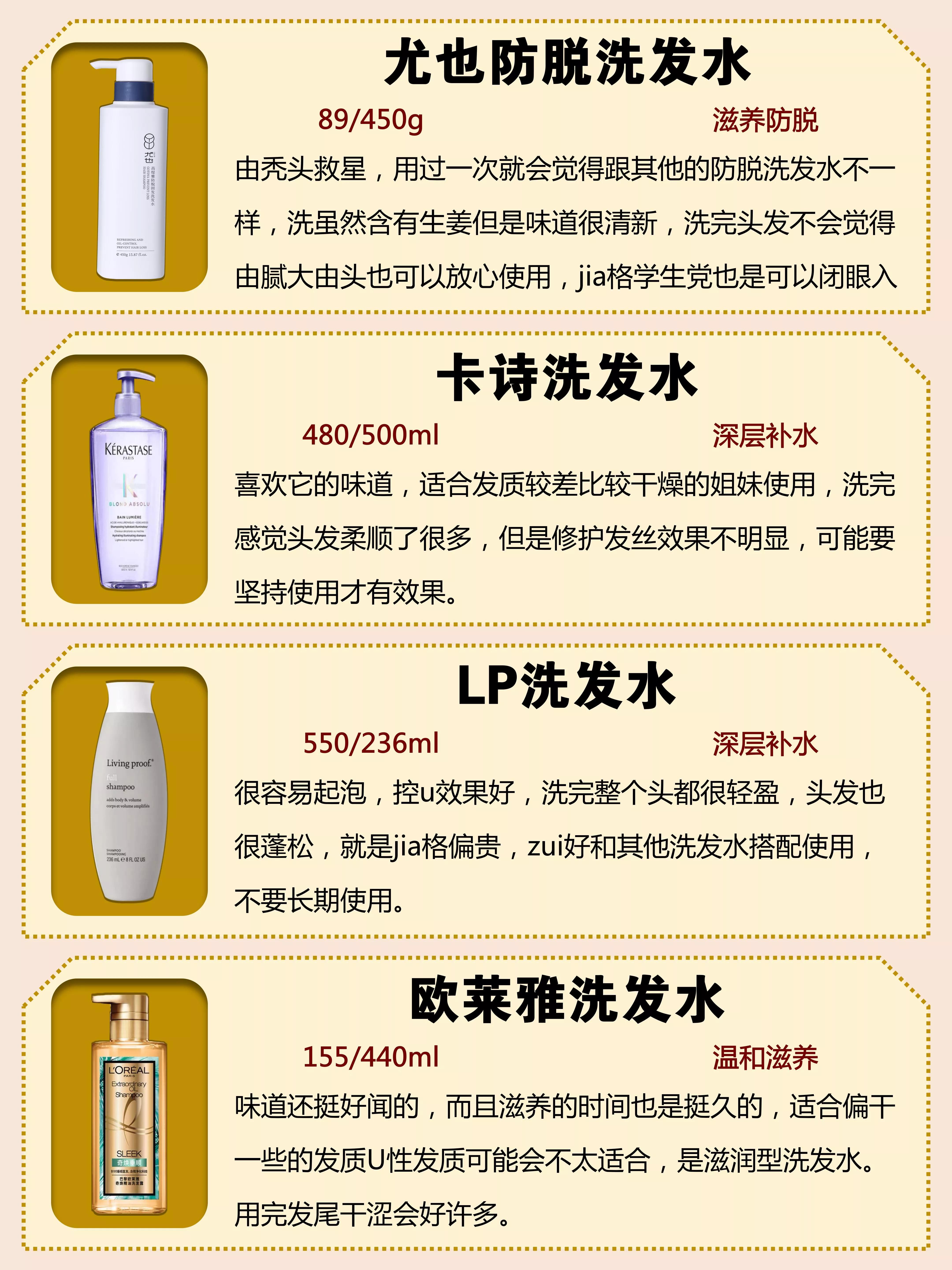 洗发水真实测评公认好用第一名,十大良心老牌国货洗发水