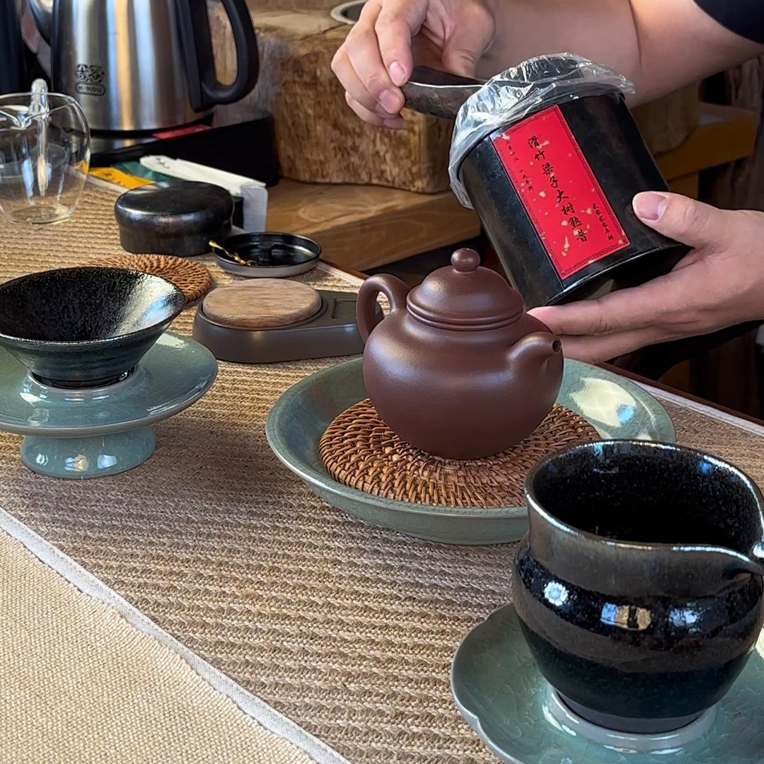 炎炎夏日、薄荷泡熟普