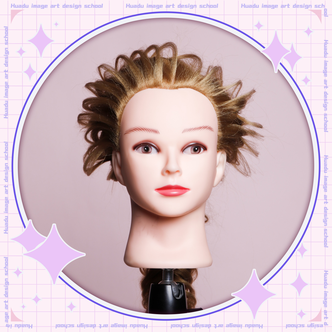 唯美学生编发教程,学化妆学美甲来花都