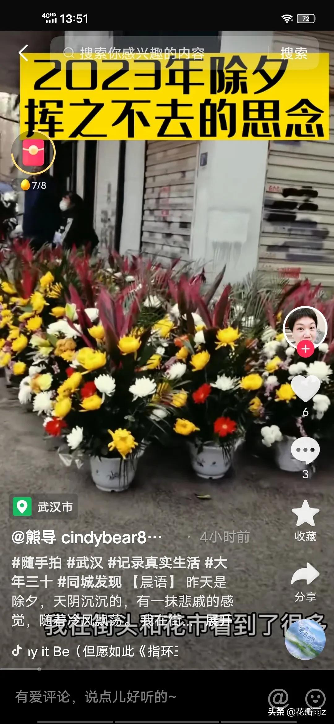 满城尽是菊花殇！大年三十武汉街头摆满菊花