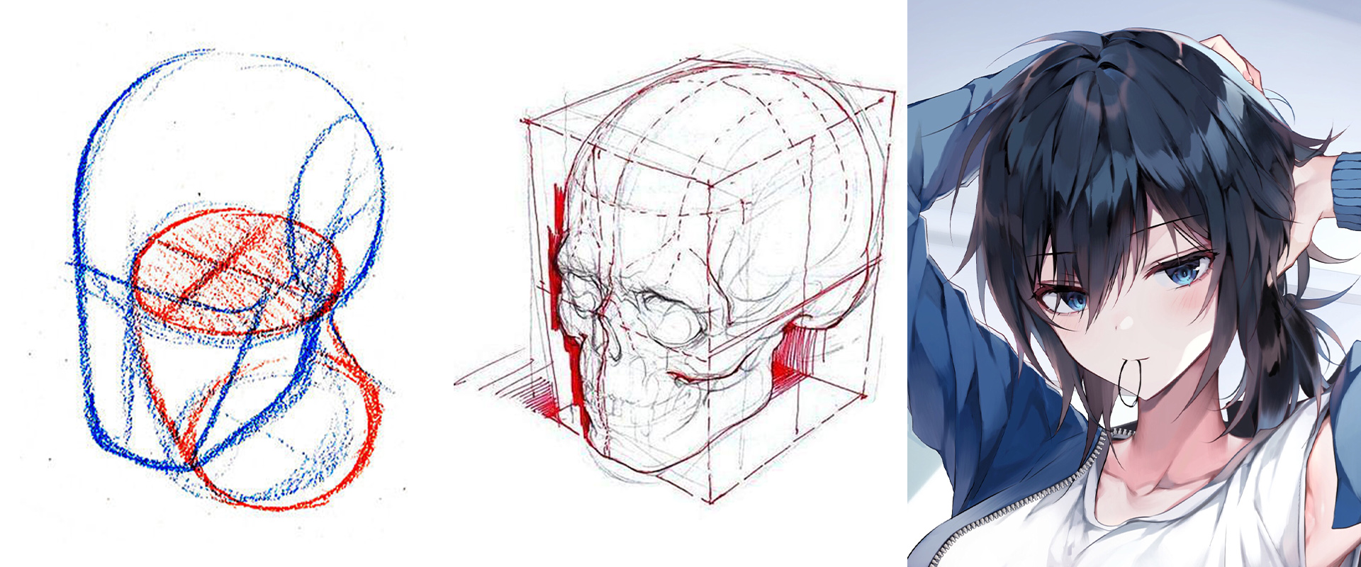人物头部画,人物五官画不好