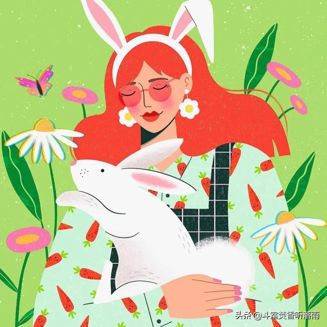 喜欢一个人会做蠢事说傻话,喜欢一个人独处的插画