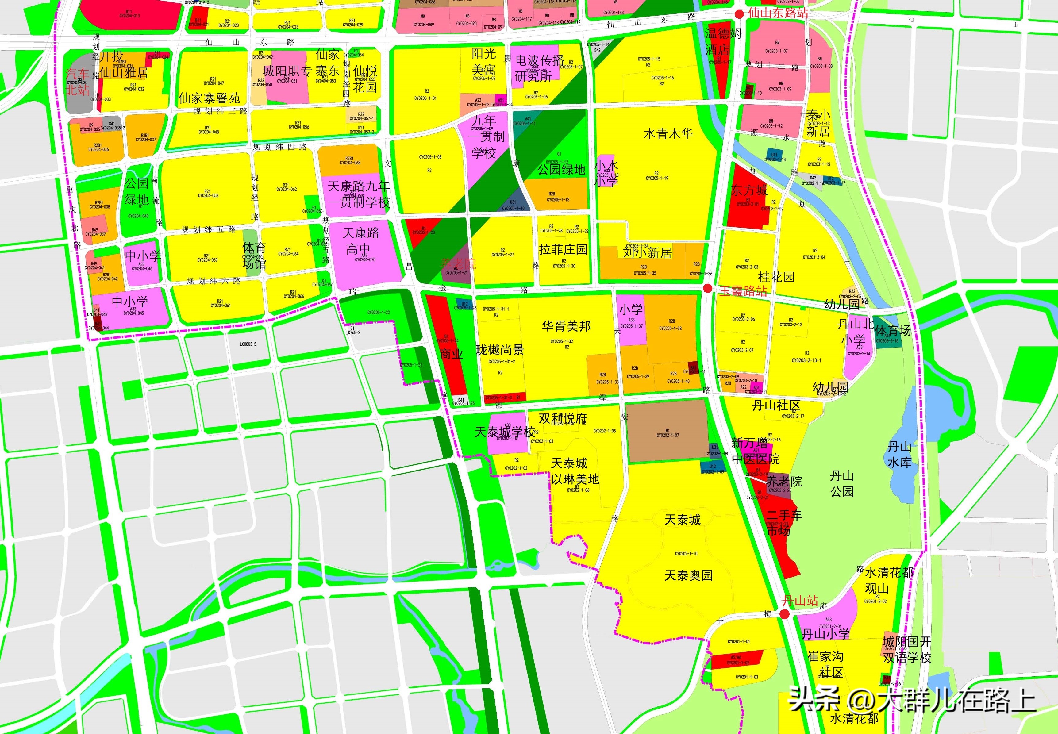 青岛城阳丹山工业园,青岛丹山片区详细规划图