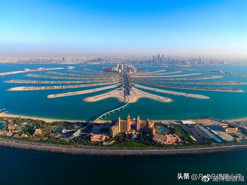 迪拜的棕榈岛漂亮的风景视频,迪拜的棕榈岛现状