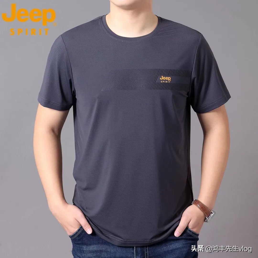 jeep短袖t恤专卖店男装翻领,jeep短袖t恤男纯棉官方正品