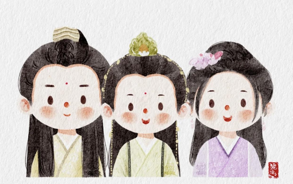 影视剧中的插画,影视剧里的人物插画