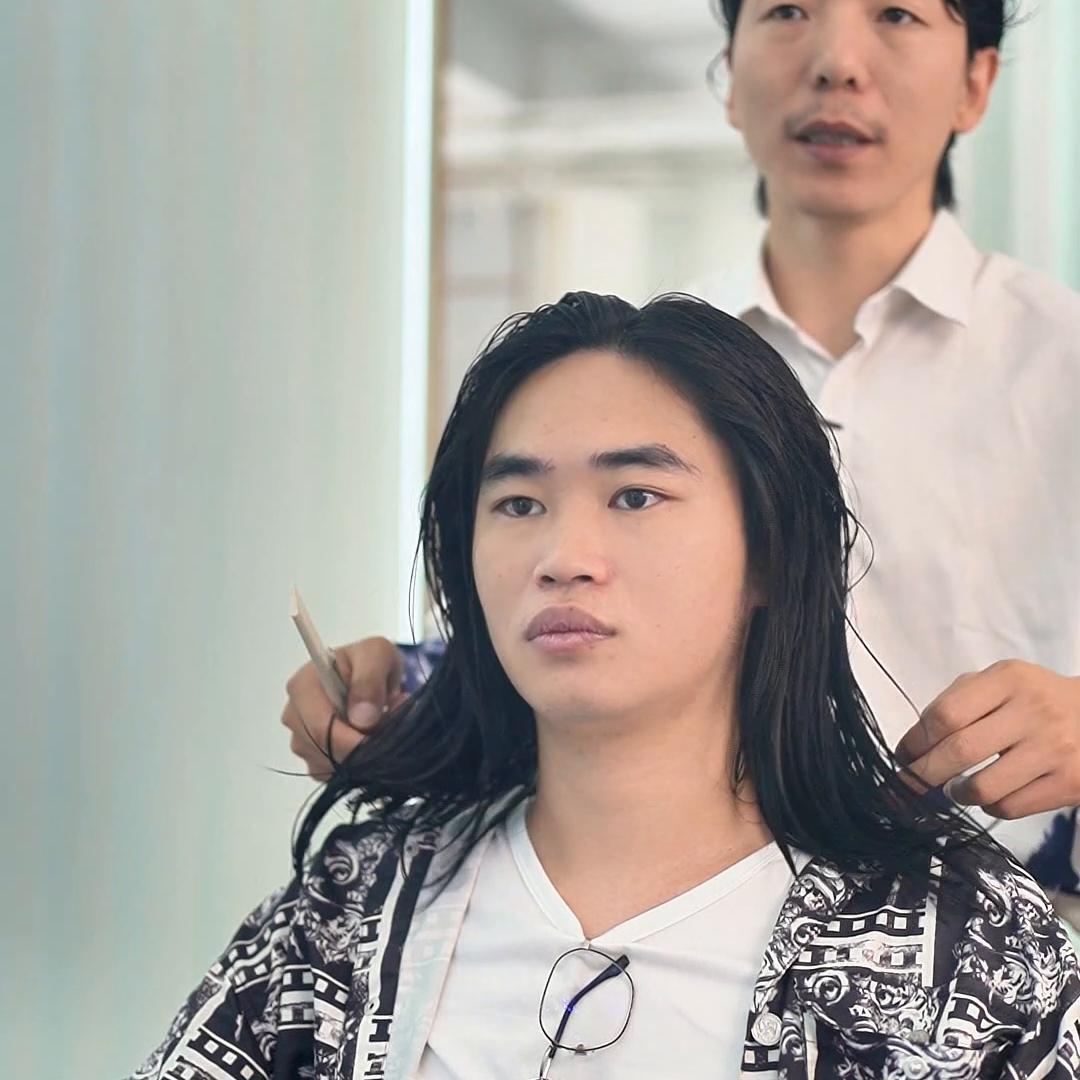 男生想留长发过渡阶段怎么烫发,男生长发型烫发教程