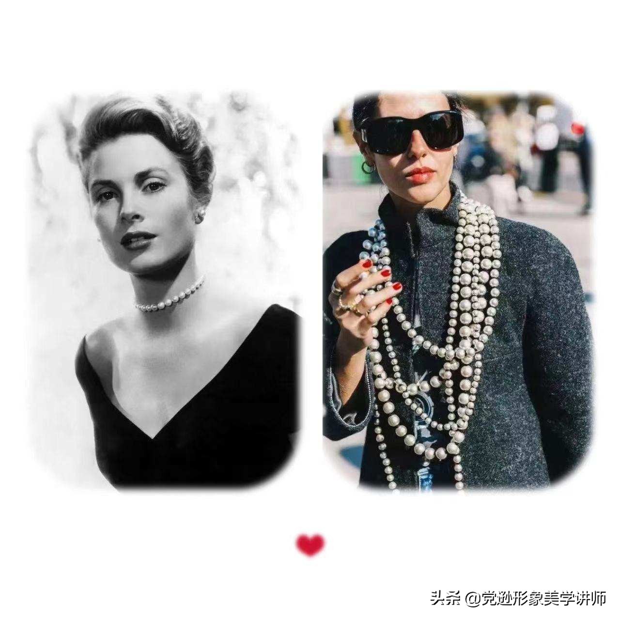 珍珠与丝巾碰撞，不负四月的美