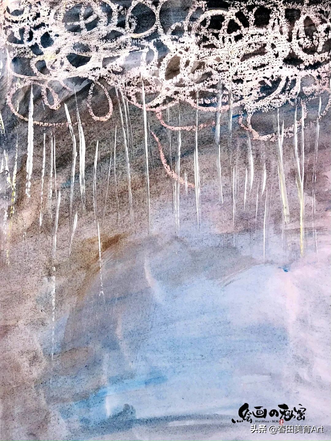 教程丨少儿美术课程《下雨了》