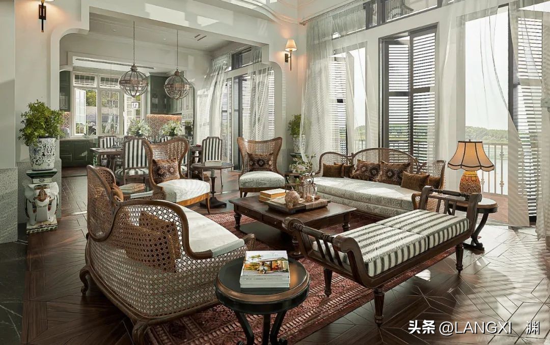 南洋复古风效果图设计元素,复古风的设计太有年代感了