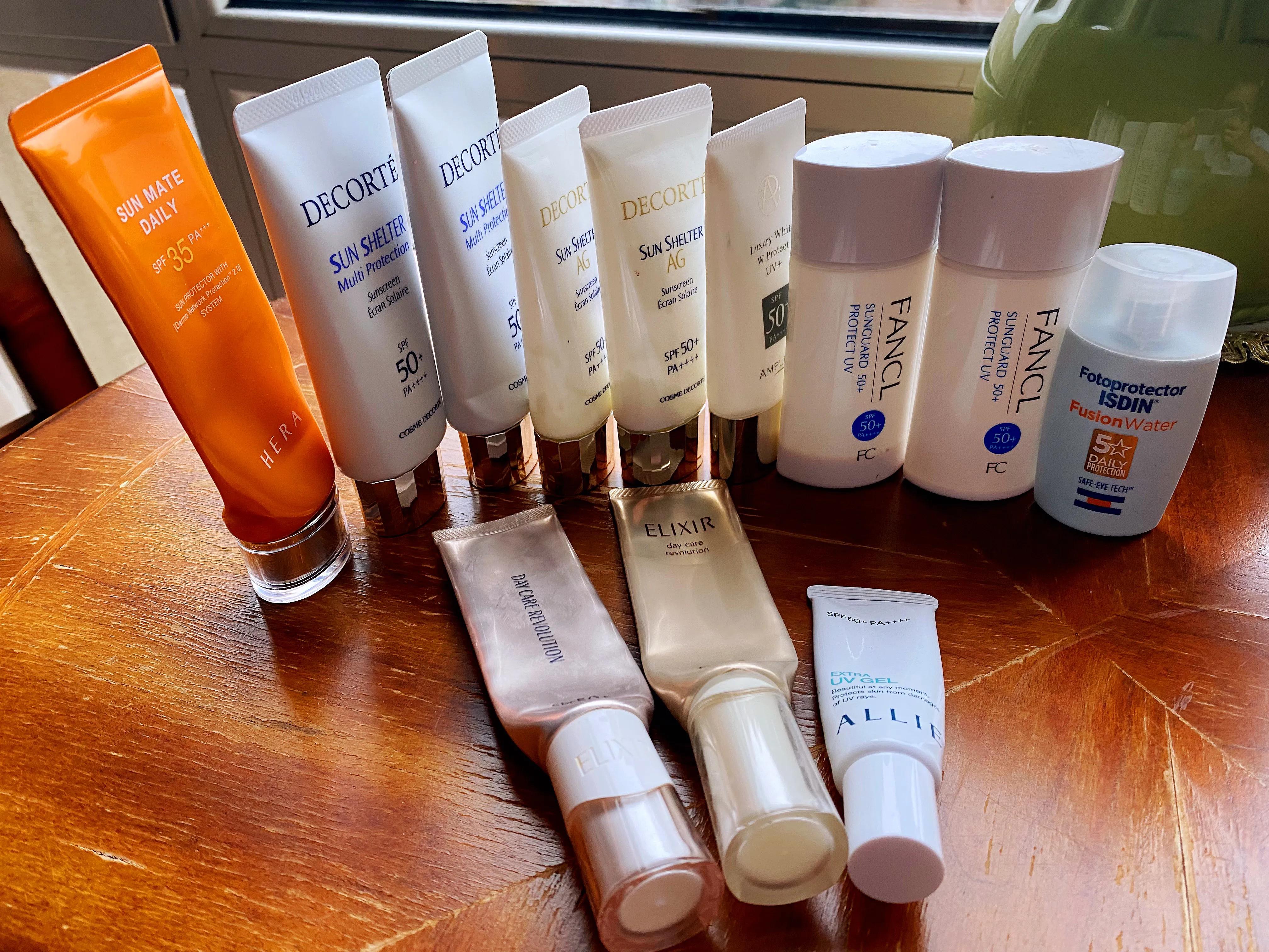 空瓶总结—防晒霜篇