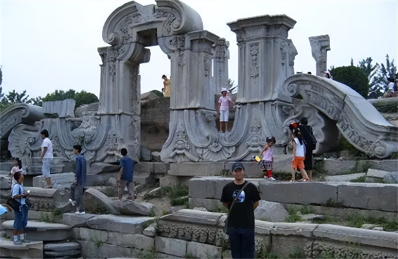 英国拍卖圆明园图片,圆明园烧毁前照片在英国拍卖