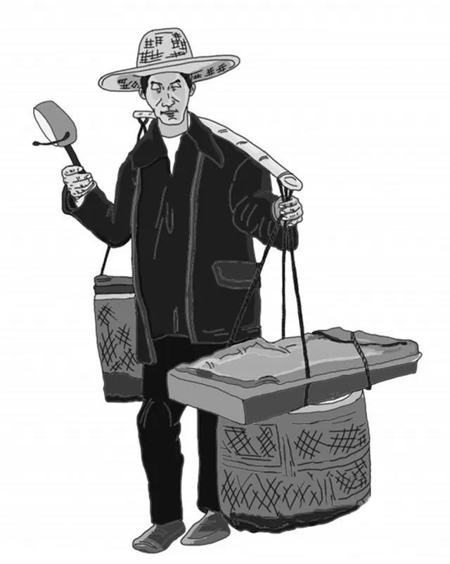 赚点蝇头小利，60年代卖货郎手摇拨浪鼓走街串巷，遇大雨天睡牛屋