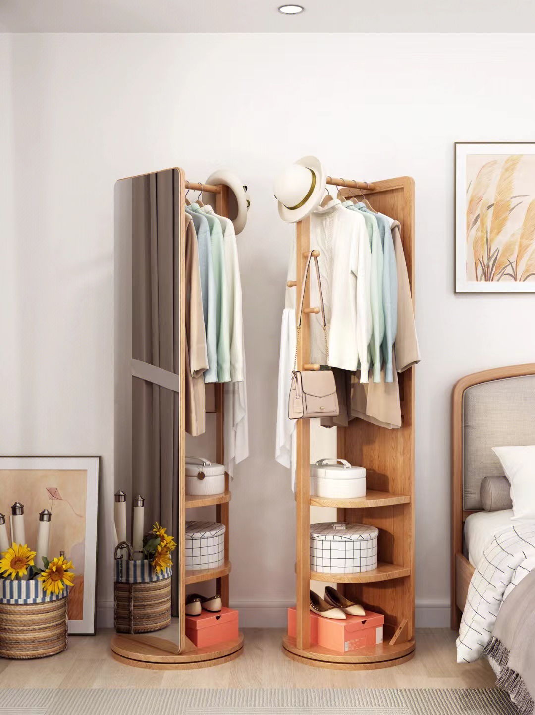 穿衣镜衣架一体小户型,小户型客厅带穿衣镜衣架