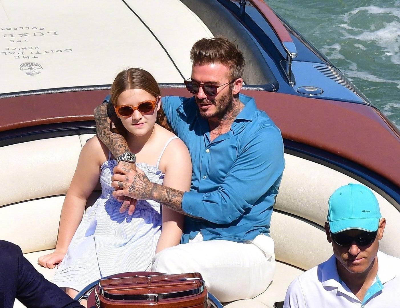 贝克汉姆和小七度假,贝克汉姆带小七游玩