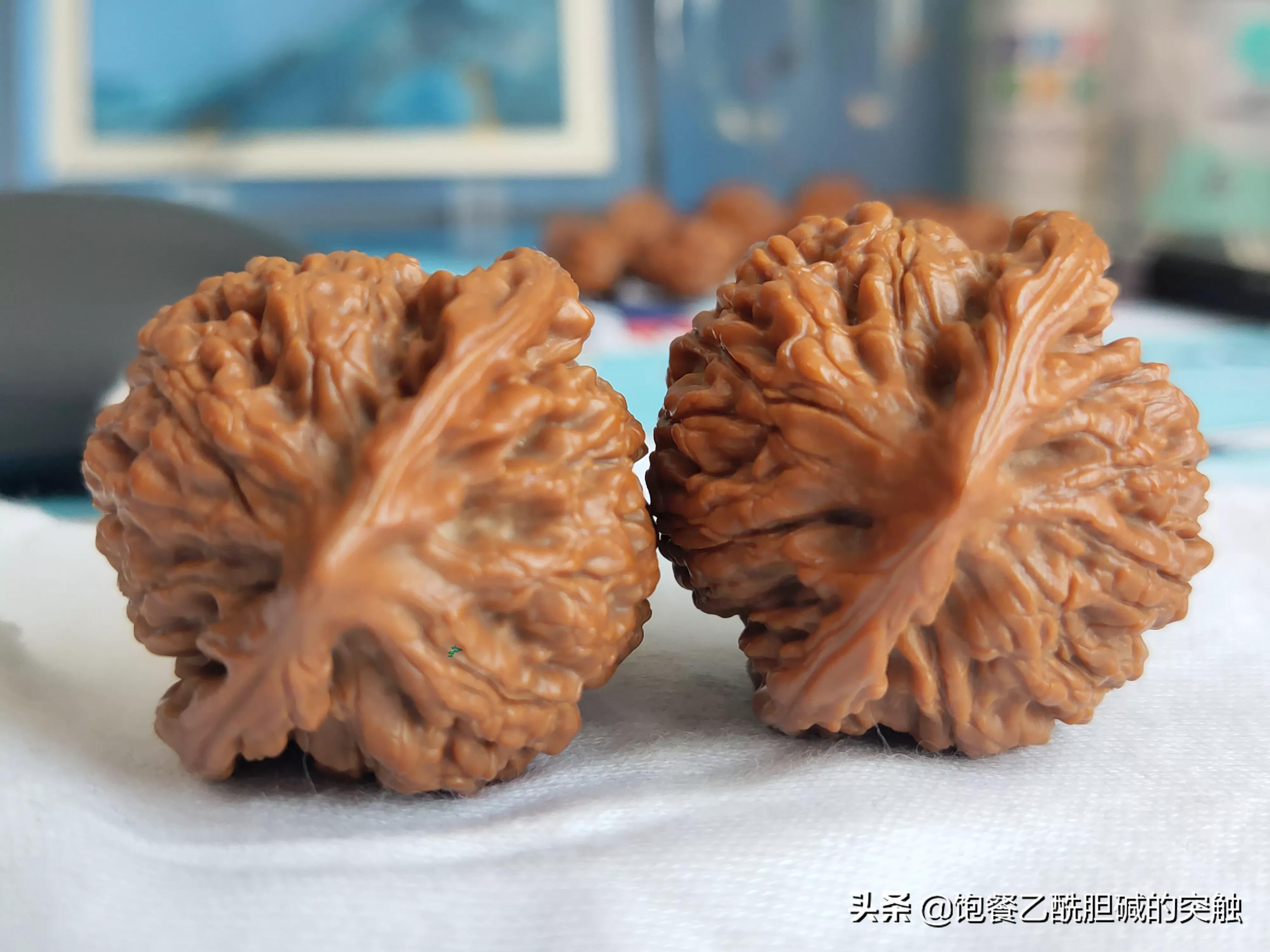 麒麟纹狮子头和王勇官帽区别,文玩核桃王勇麒麟纹官帽