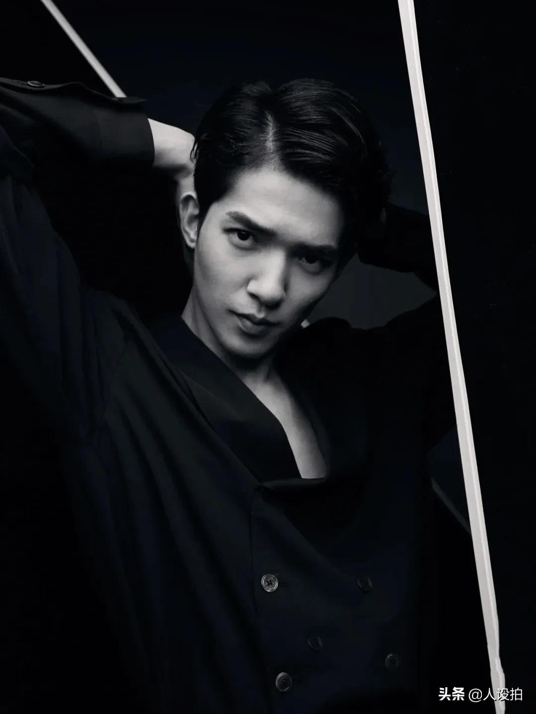 男士肖像艺术照单人外景,男士肖像写真高级质感