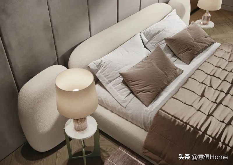 软包床最流行一款,比较温馨的软包床