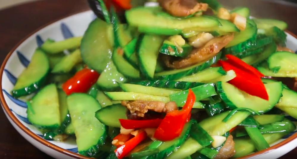 凉拌爽脆黄瓜条的做法窍门,黄瓜这样炒实在太好吃了