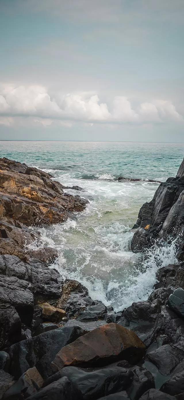 美丽的碧海蓝天壁纸,2018蓝色大海夏天壁纸