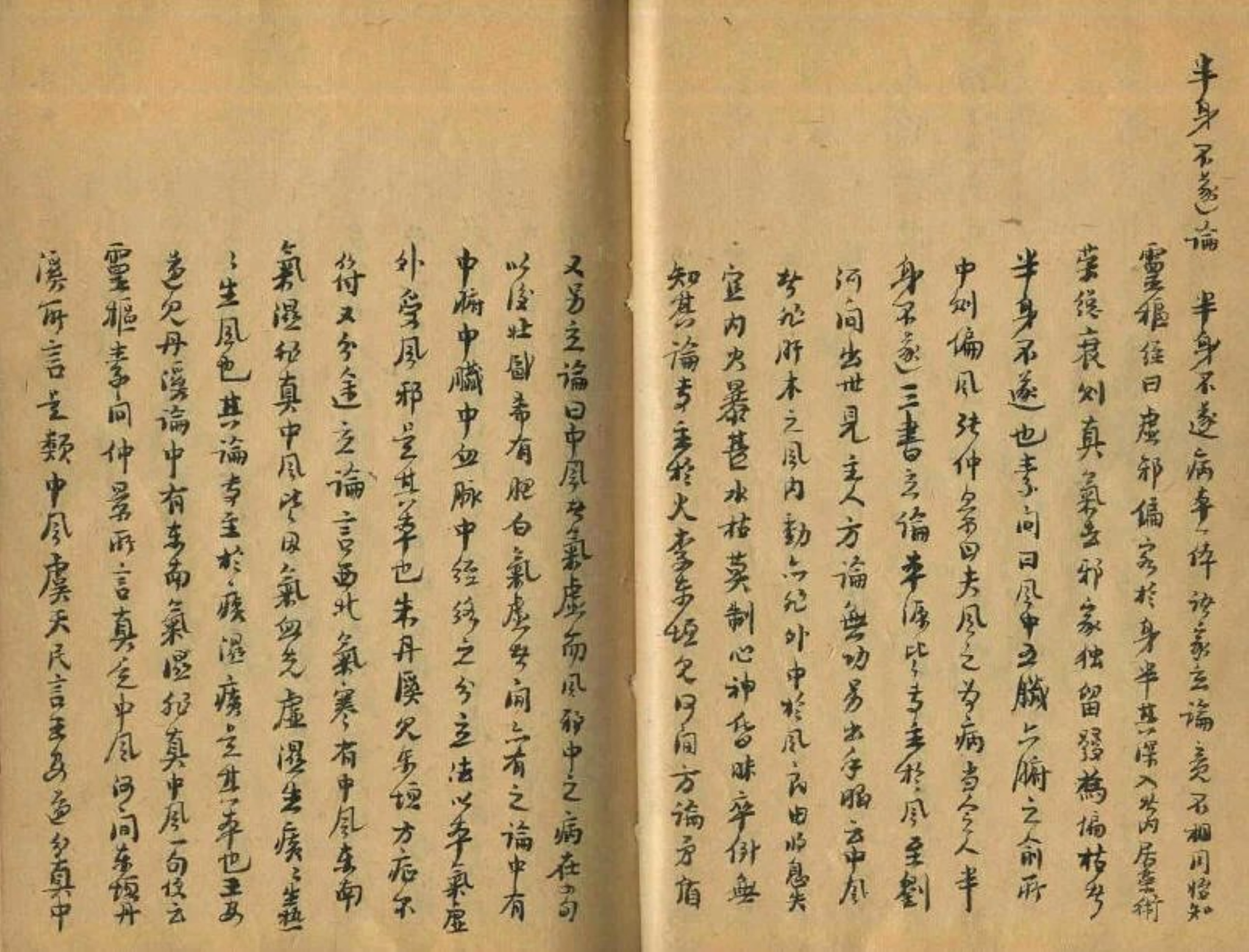 民间中医验方秘方手抄本汇集,中医治半身不遂最好的方法