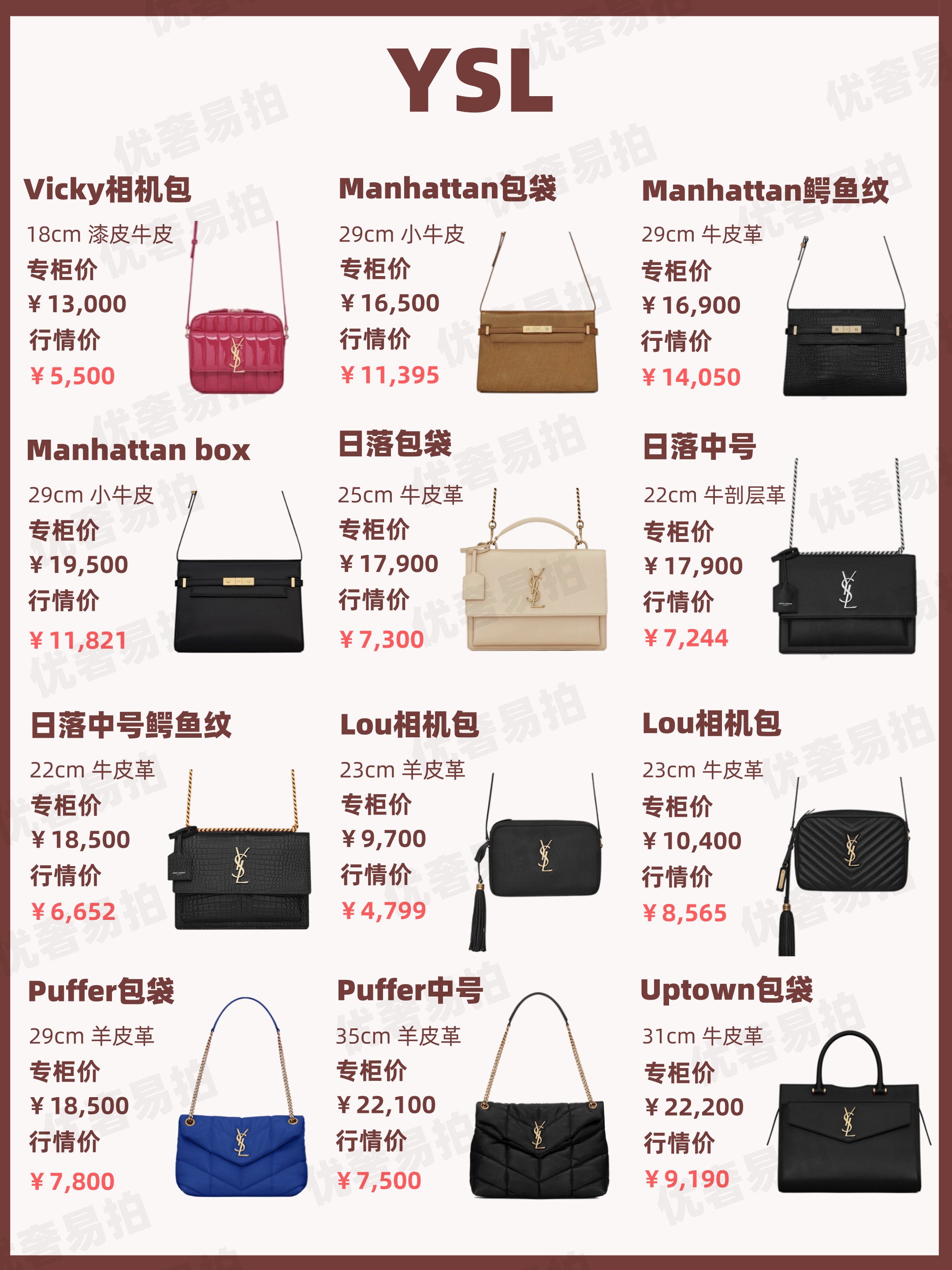 ysl包包二手回收价格,二手奢侈品包包交易市场