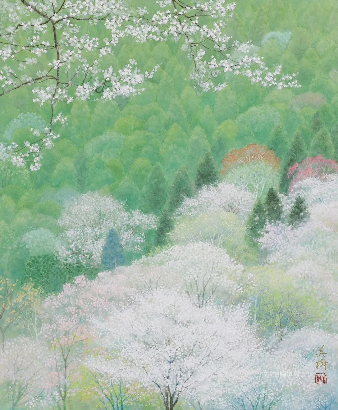 野地美树子手绘油画,日本画家奈良美智作品图