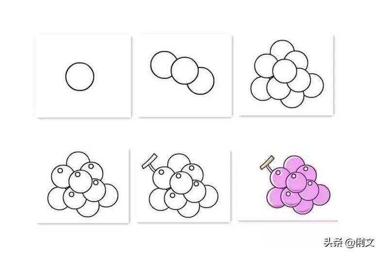 如何画水果蔬菜的简笔画步骤,秋天成熟的水果有哪些简笔画