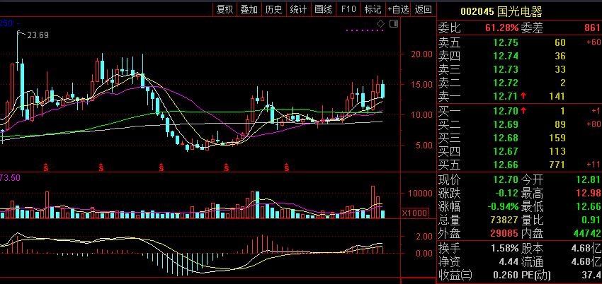 002045国光电器股票2022年目标价,002045国光电器最新消息